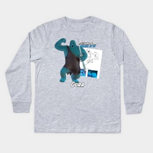 Mightor Enemies in 3D: Gorr Kids Long Sleeve T-Shirt